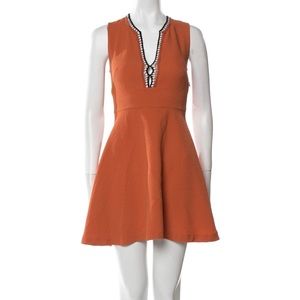 Sandro v-neck mini dress